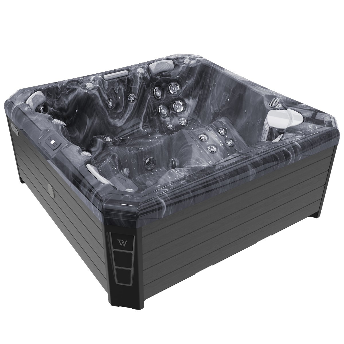 Wellis Palermo Life hot tub storm clouds